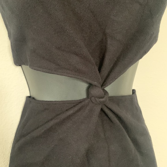 Princess Polly Savanna Black Twist Knot Front Cutout Side Mini Dress - Picture 8 of 13